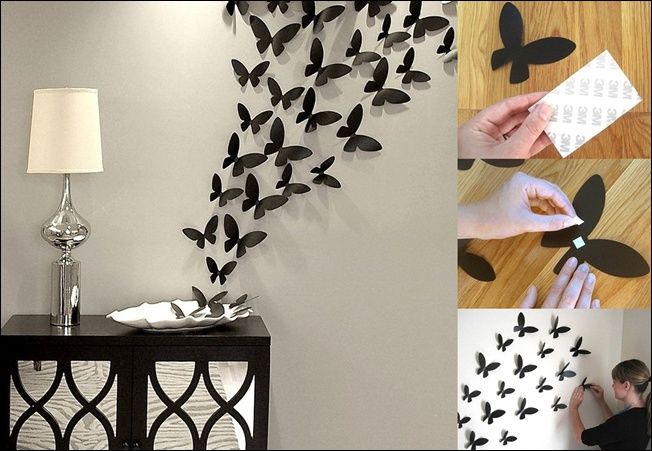 16 Cheap And Easy DIY Wall Beautification With Butterflies | Diy .