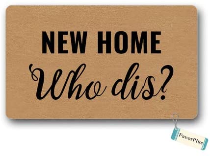Amazon.com : Doormat New Home Who Dis Welcome Mat New House Gift .