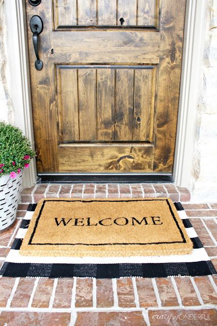 layered door mats | Front door mats, Doors, Welcome ma