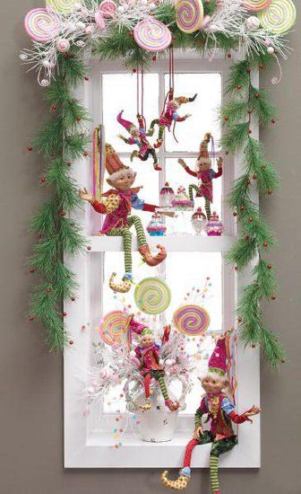 RAZ Aspen Sweater Collection Decorating Ideas | Christmas window .