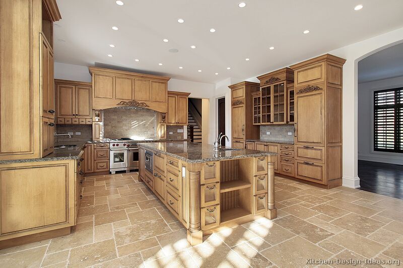 Pictures of Kitchens - Traditional - Light Wood Kitchen Cabinets .