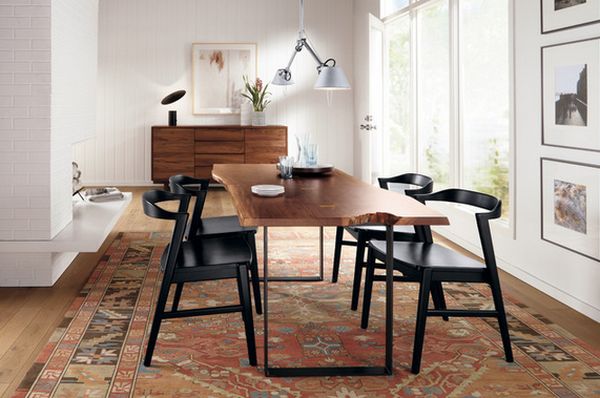 dining table wood modern design - Kari