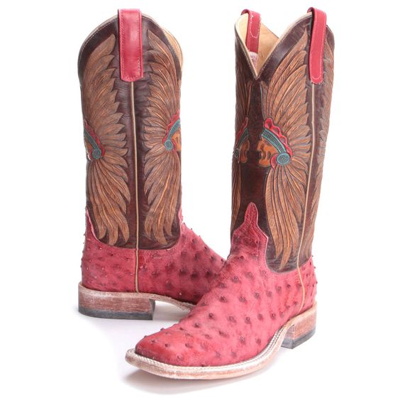 pink cowboy boots Indian motifs