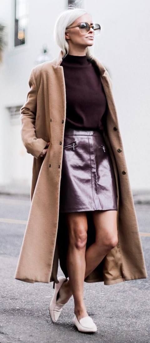 Cashmere coat, metallic