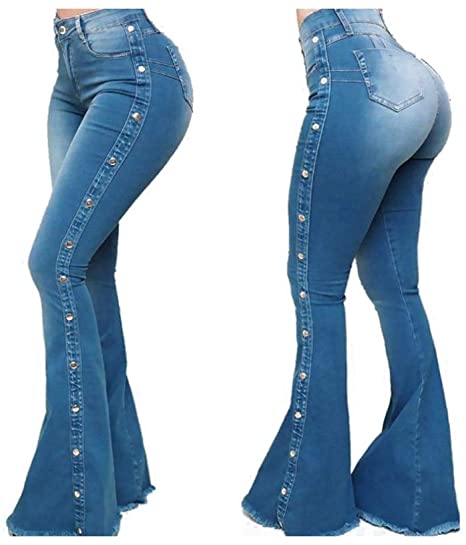 LiGooLif Womens Bell Bottom Jeans for Women Classic High Waisted .
