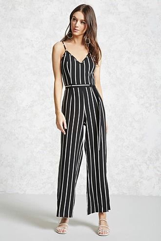 Striped Cami Jumpsuit | Stripe jumpsuit outfit, Jumpsuit fashion .