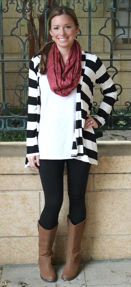 Black & White stripe cardigan | Outfits | Pinterest | Stripe .