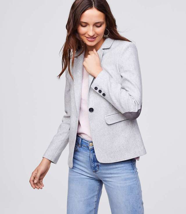 Blazer with elbow patches basics