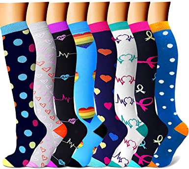 Amazon.com: CHARMKING Compression Socks for Women & Men .