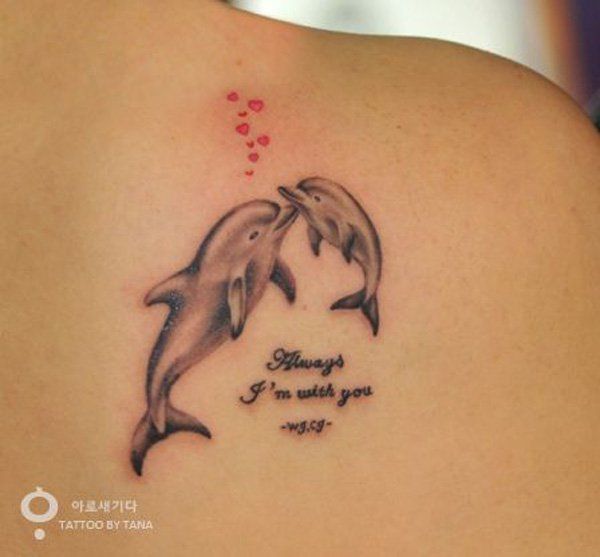 40+ Lovely Dolphin Tattoos and Meanings | Cuded | Dolphins tattoo .