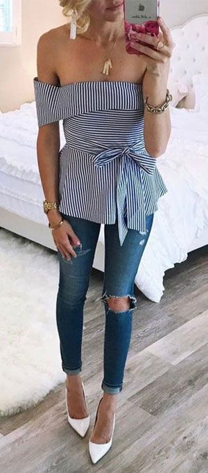 15 Dressy Jeans Outfit Ideas to Try This Summer | Dressy outfits .
