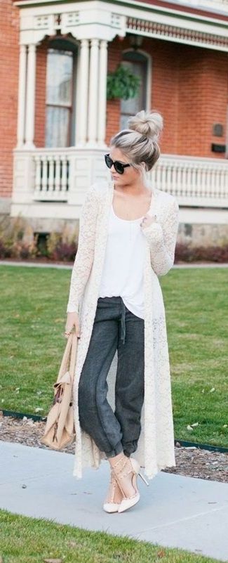 40 Stylish Chic Long Cardigan Outfits For Ladies | Long cardigan .