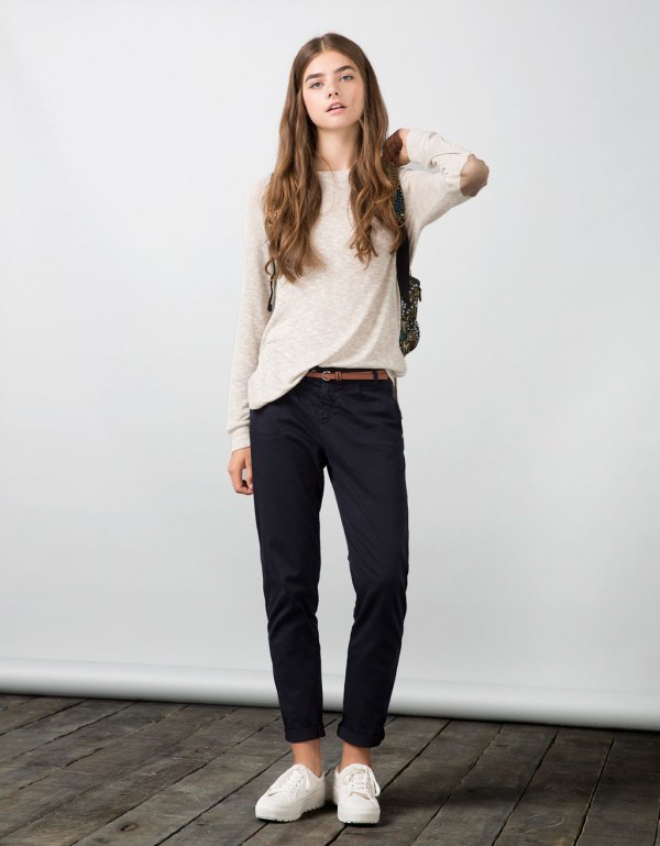 How to Wear Elbow Patch Sweater for Women - FMag.c