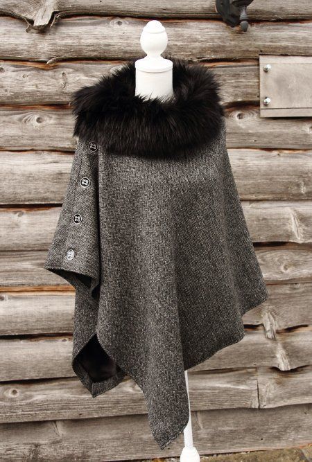 Faux Fur Cape Outfit ideas - kadininmodasi.org in 2020 | Faux fur .