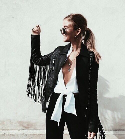 Fringe Leather Jacket: 13 Modern and Classy Outfit Ideas - FMag.c