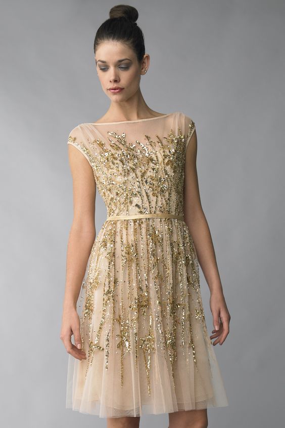 golden sparkling dress tulle