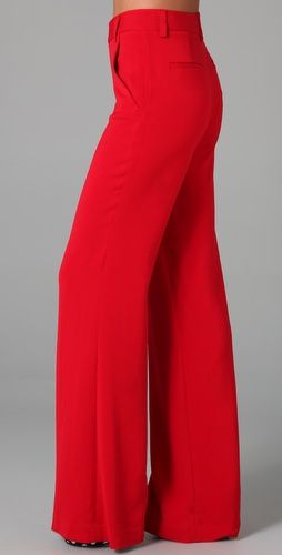 alice + olivia High Waist Wide Leg Pants | Red dress pants, Wide .