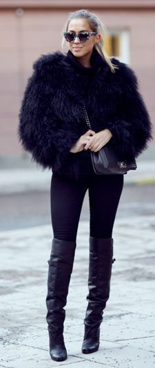 Black Faux Leather Jacket Outfit Ideas for Women – kadininmodasi .