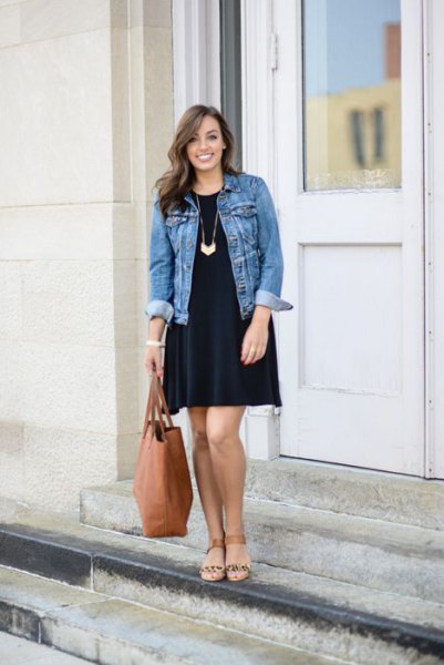 How to Style Black Swing Dress: 15 Breezy Outfits - FMag.c