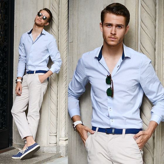 Hotter days, lighter colors. (Clubmaster, Men In Cities Braided .
