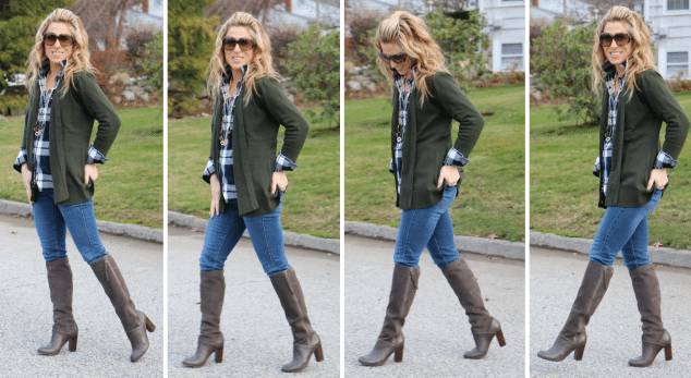 How to Style a Boyfriend Sweater Cardigan - Mom Generations .