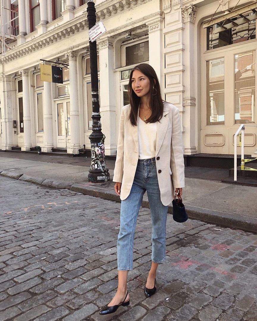 Le Fashion: 2 Ways to Wear a Linen Blazer for Spri