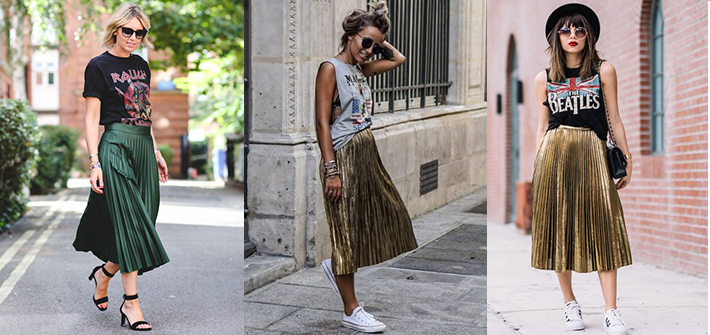 Planning To Buy A Metallic Pleated Skirt? Here's How To Style