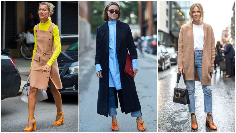 What to Wear With Every Shoe Colour | Orange shoes outfit, Orange .