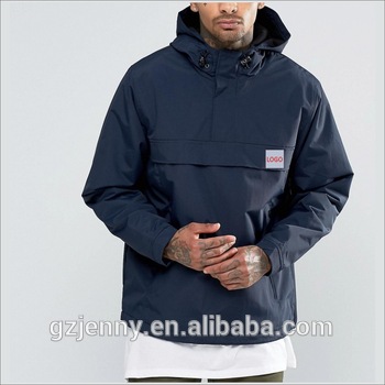 Custom Thick Thermal Pullover Style Man Outdoor Jacket With Ho