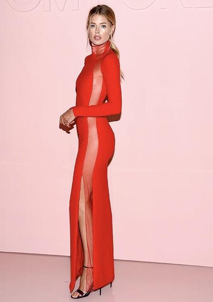 Celebrity Style Red Maxi dress, designer Celebrity dress cheap onli