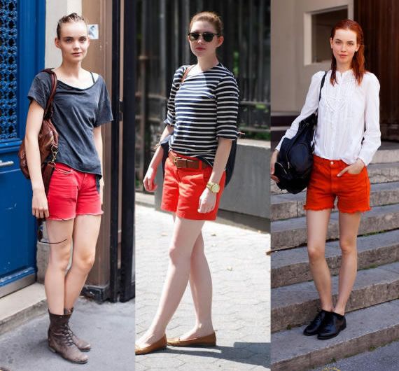 What to wear with red shorts | Red shorts, Wearing red, How to we