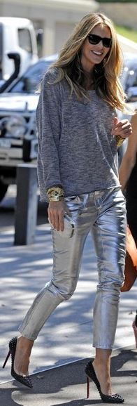 20+ Best Silver pants images | silver pants, fashion, my sty