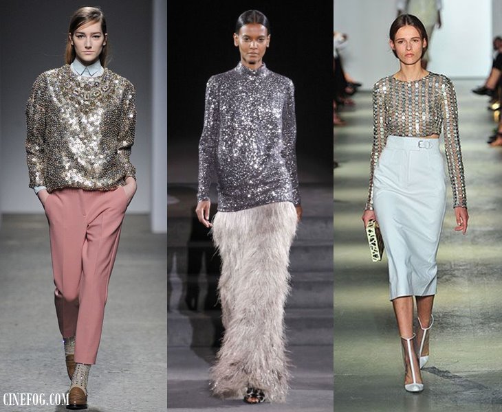 Silver Sequin Tops & Blouses 2017: Futuristic Metallic & Party .
