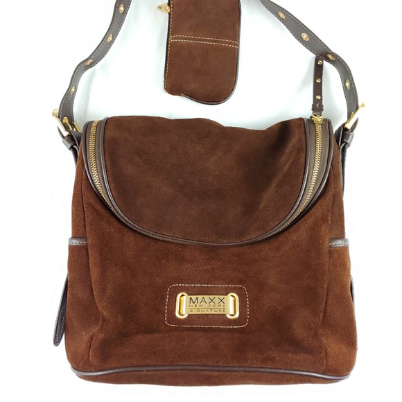 Maxx New York Bags | Boho Style Suede Crossbody Purse Bag | Poshma