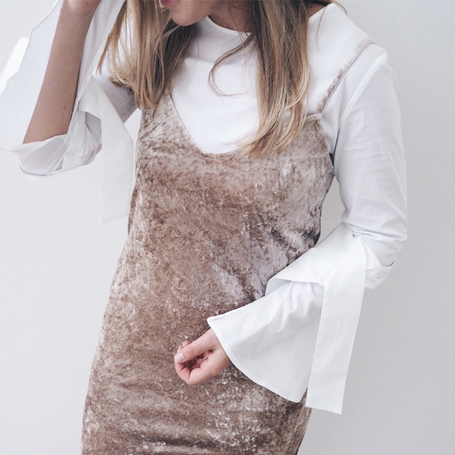 How to wear the velvet slip dress | Style by Jul