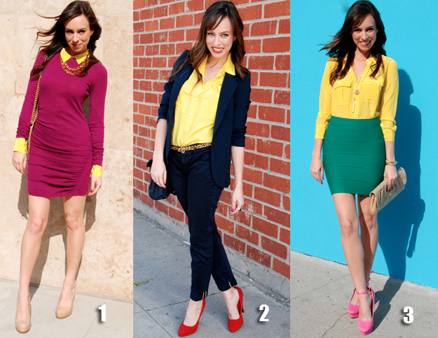 How to wear a yellow shirt J. Crew Blythe blouse wear it different .
