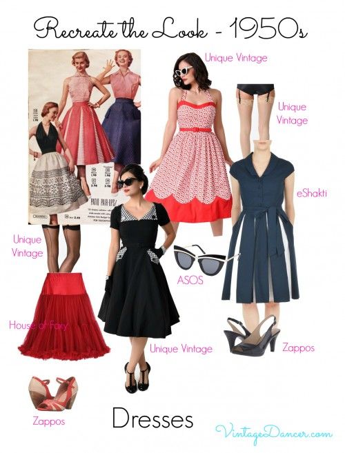 1950s Inspired Fashion: Recreate the Look | 1950s inspired fashion .