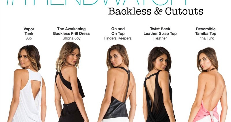 Bringing Sexy Back - How To Wear a Backless Top - Lue
