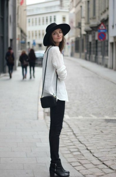How to Wear Black Felt Hat for Women: Outfit Ideas - FMag.c