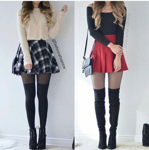 skirt, skater skirt, mini skirt, high waisted skirt, plaid skirt .