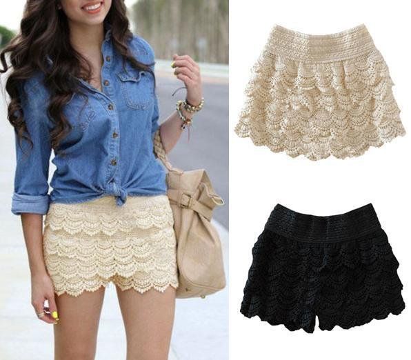 beige or black lace shorts, Bought a pair today! Can't wait to .