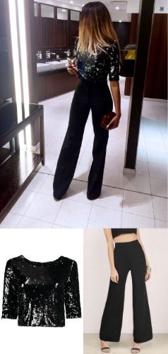 404页面 | Sequins top outfit, Black sequin crop top, Black sequin t