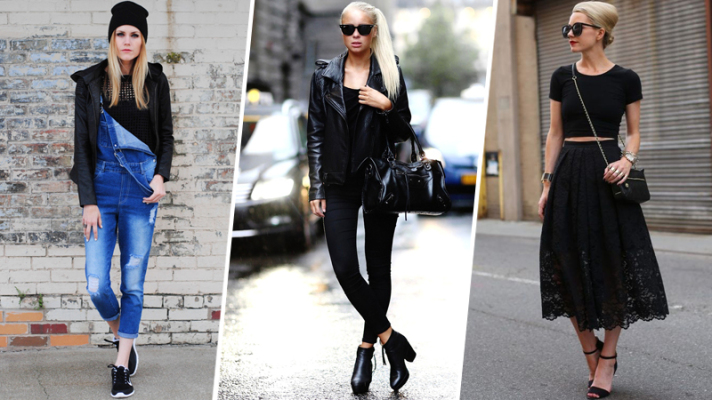 7 Very Different Ways To Style a Plain Black T-Shirt | StyleCast