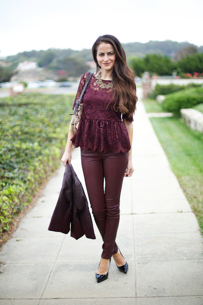 Zara Burgundy Shirt - How to Wear and Where to Buy | Chictop