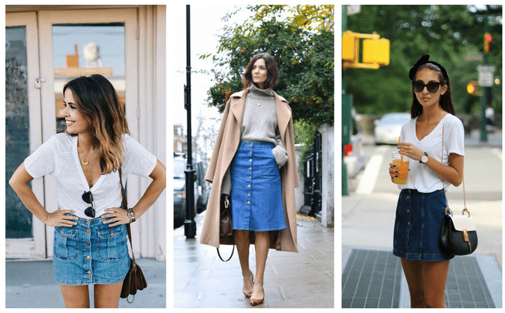 6 Ways To Wear A Button Front Skirt Like A Fashionista - Career .