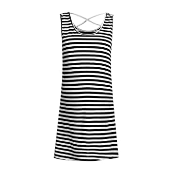 Amazon.com : Women Zebra Stripe Maternity Dresses Sleeveless .