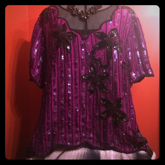 stenay Tops | Plus Size Evening Wear Dressy Blouse | Poshma