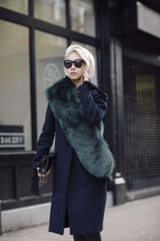 15 Photos to Show You How to Wear Faux Fur Stol