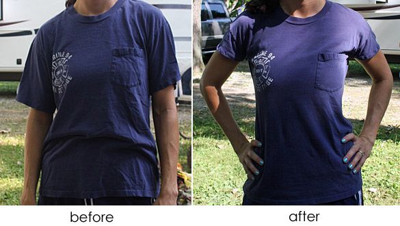 Finally I can fix all my over-sized t-shirts...Amy Huber, will you .