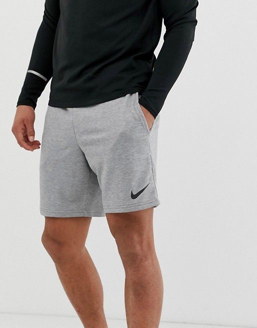 Nike Training Dry Hybrid Fleece Shorts In Gray | ASOS | Fleece .